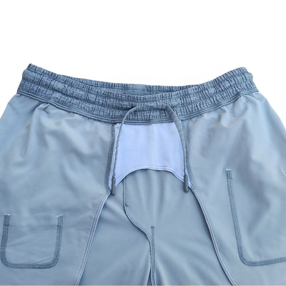 Lululemon Men's Pace Breaker Gray Athletic Sport Short 9" Stretch Size Small - Picture 12 of 16